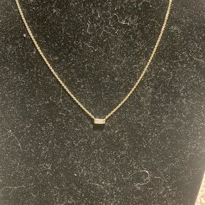 Mejuri Diamond Baguette 14k G Necklace